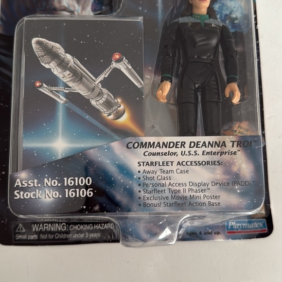 1996 Star Trek First Contact Commander Deanna Troi-Counselor-Enterprise Figure - Picture 5 of 11